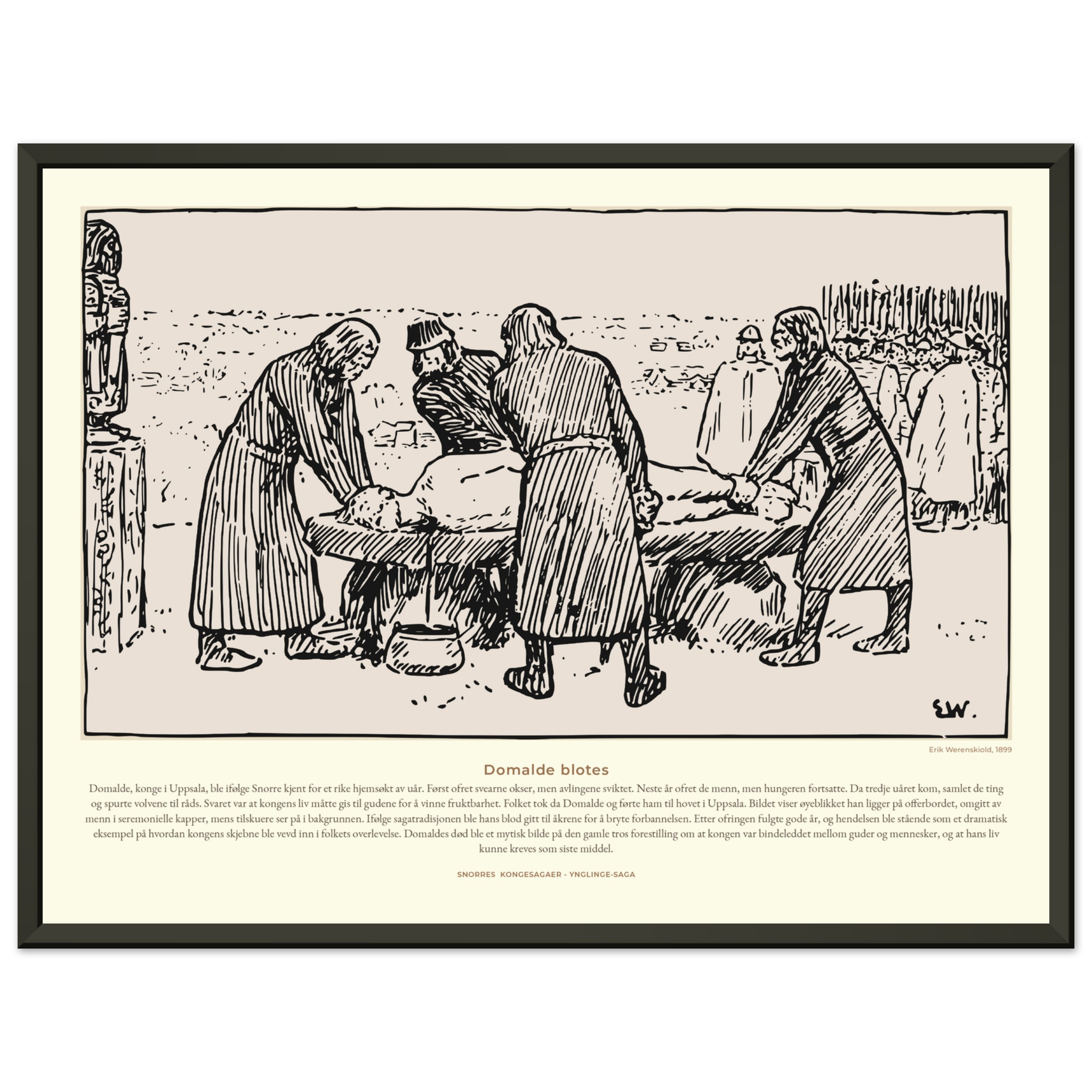 1032-Plakat i matt papir med metallramme