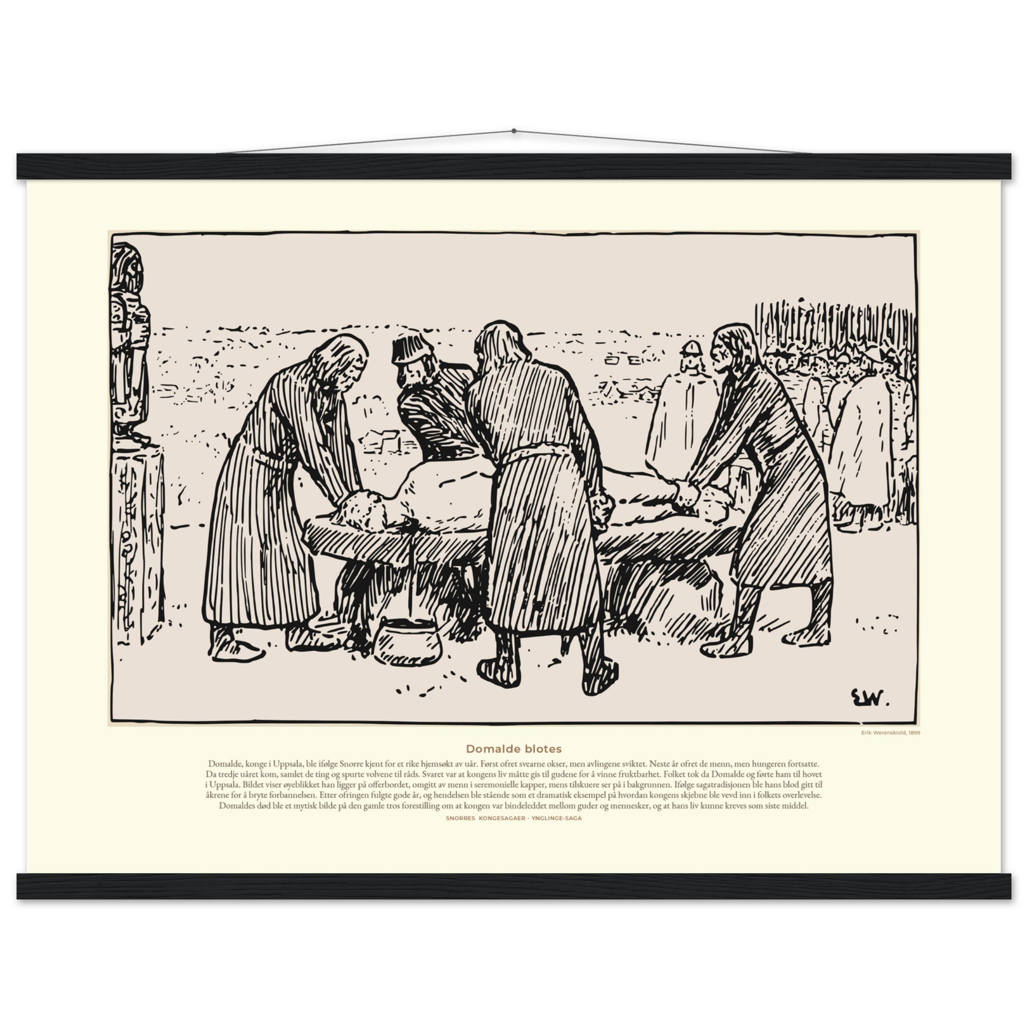 1042-Premium plakat i matt papir med plakatlist